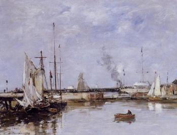 Eugene Boudin : The Lock at Trouville